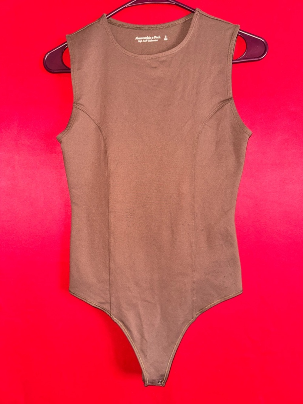#394-Abercrombie & Fitch Soft Collection Sleeveless One-Piece Bodysuit Small